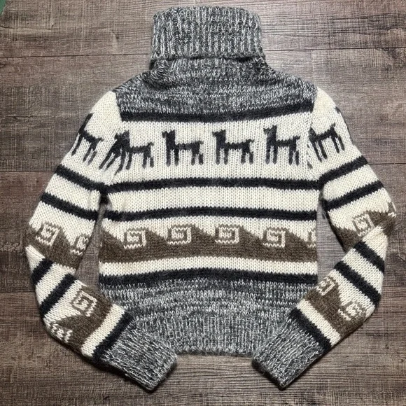 Joseph Roll Neck Peruvian jacquard Sweater